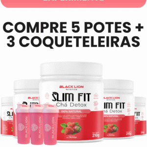 Slim fit kit - 5pote e 3 coqueteleira -